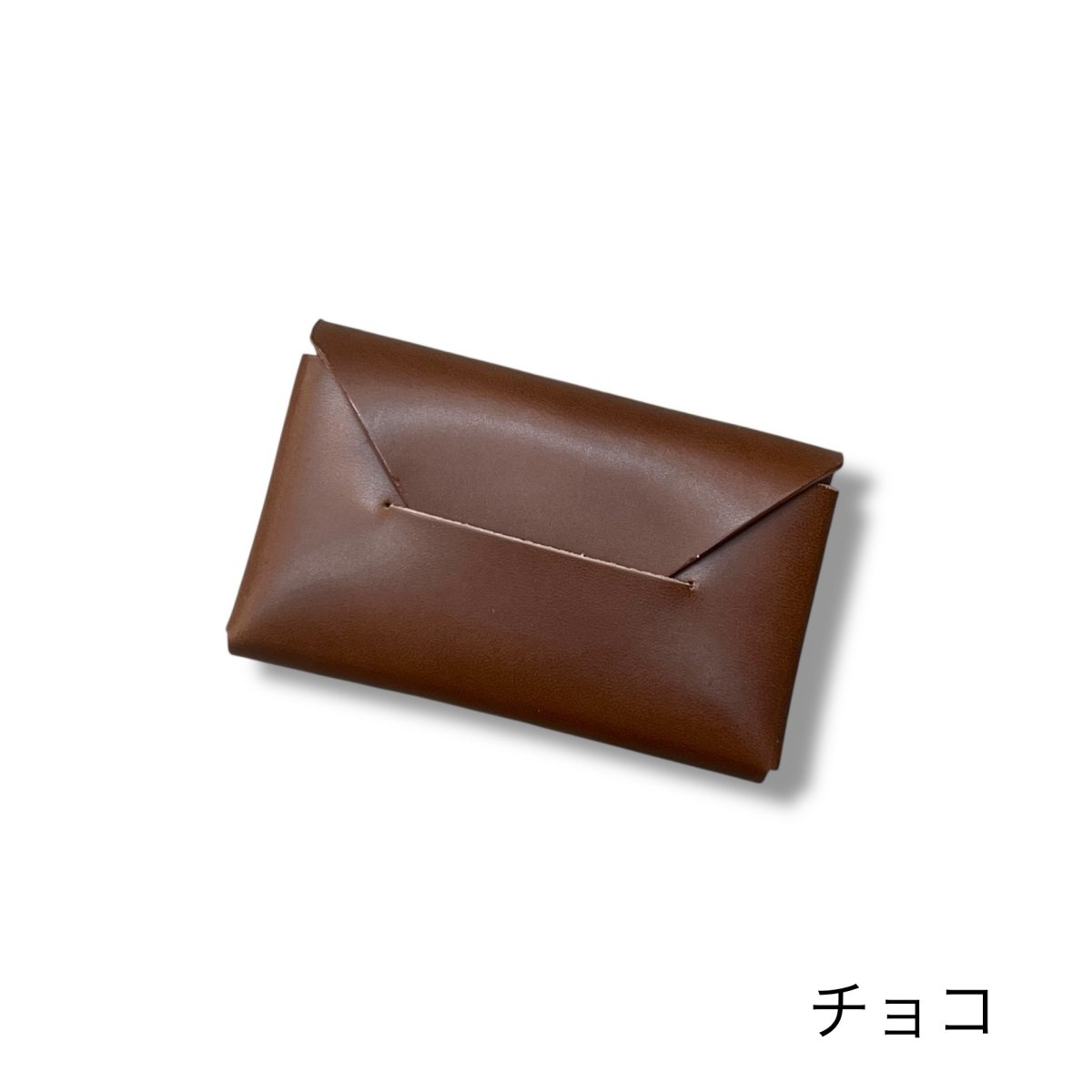 画像4: 10カラー国産ヌメ革/薄い名刺入れ/薄いカードケース (4)