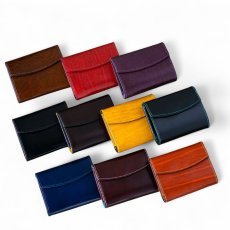 画像1: 10カラー/ミドルウォレット/3つ折り財布/ルガトショルダー（送料無料） (1)