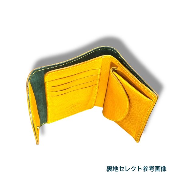 12カラー/ミドルウォレット/イタリアンレザー/3つ折り財布（送料無料）