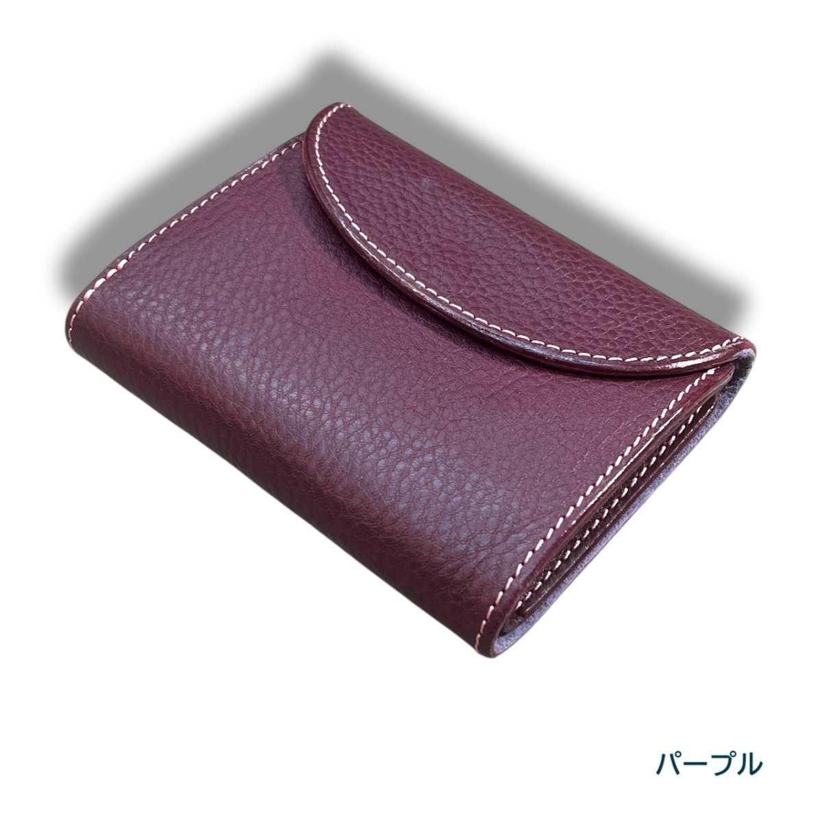 画像2: 12カラー/ミドルウォレット/イタリアンレザー/3つ折り財布(送料無料) (2)