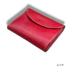 画像3: 12カラー/ミドルウォレット/イタリアンレザー/3つ折り財布（送料無料） (3)