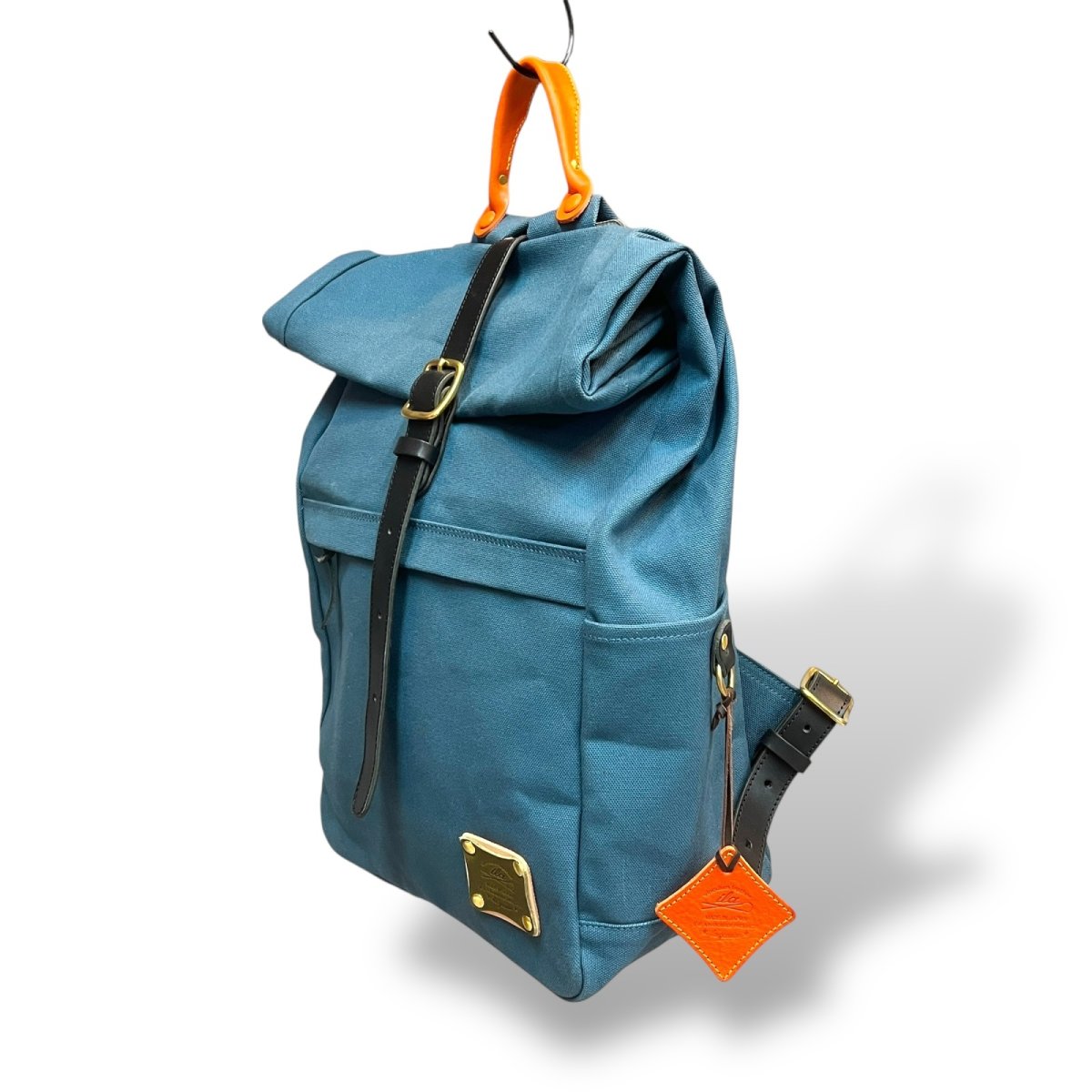 画像12: 4カラー/カラーカスタマイズ/レザーパーツキャンバスリュック /（送料無料）  (12)