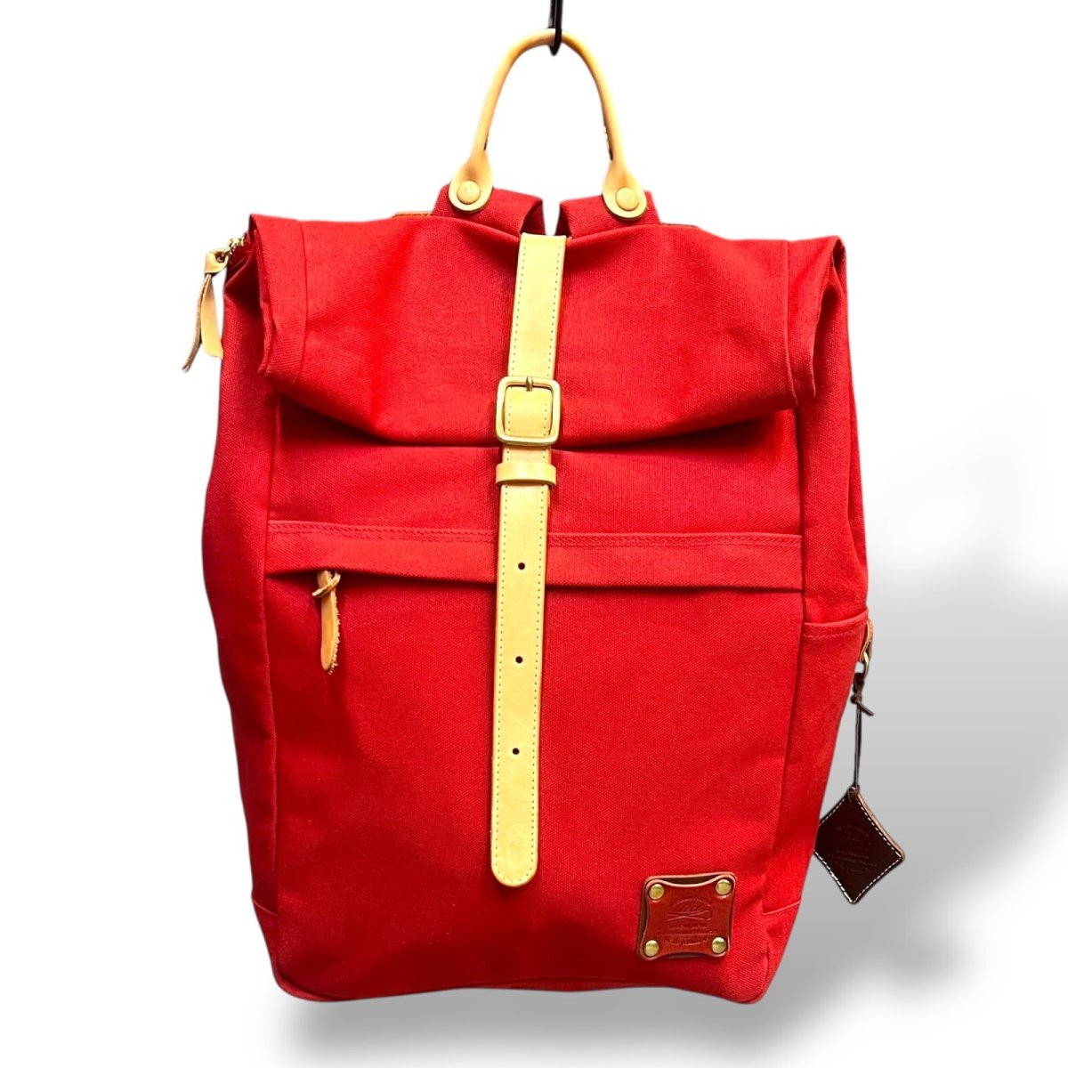 画像8: 4カラー/カラーカスタマイズ/レザーパーツキャンバスリュック /（送料無料）  (8)