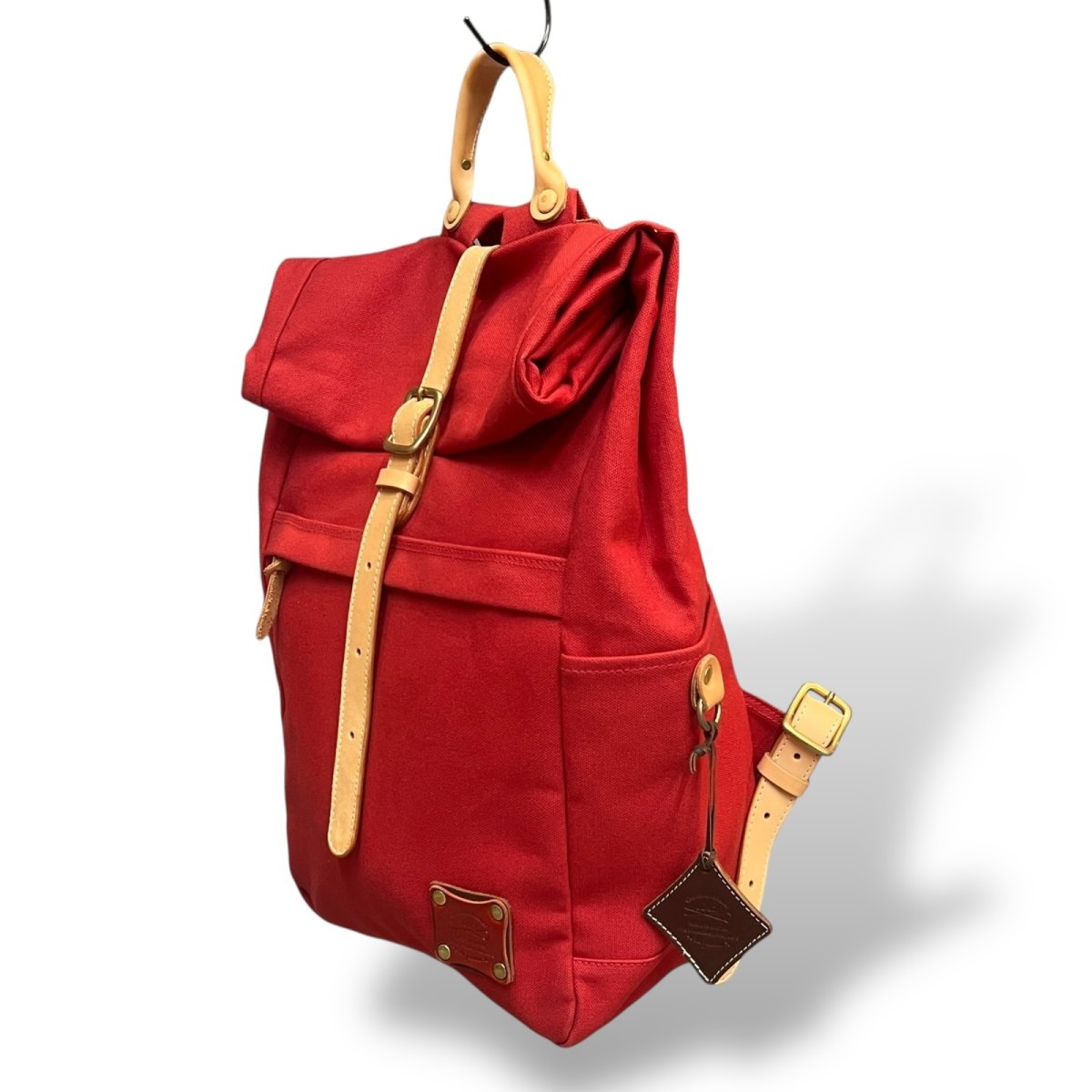 画像9: 4カラー/カラーカスタマイズ/レザーパーツキャンバスリュック /（送料無料）  (9)