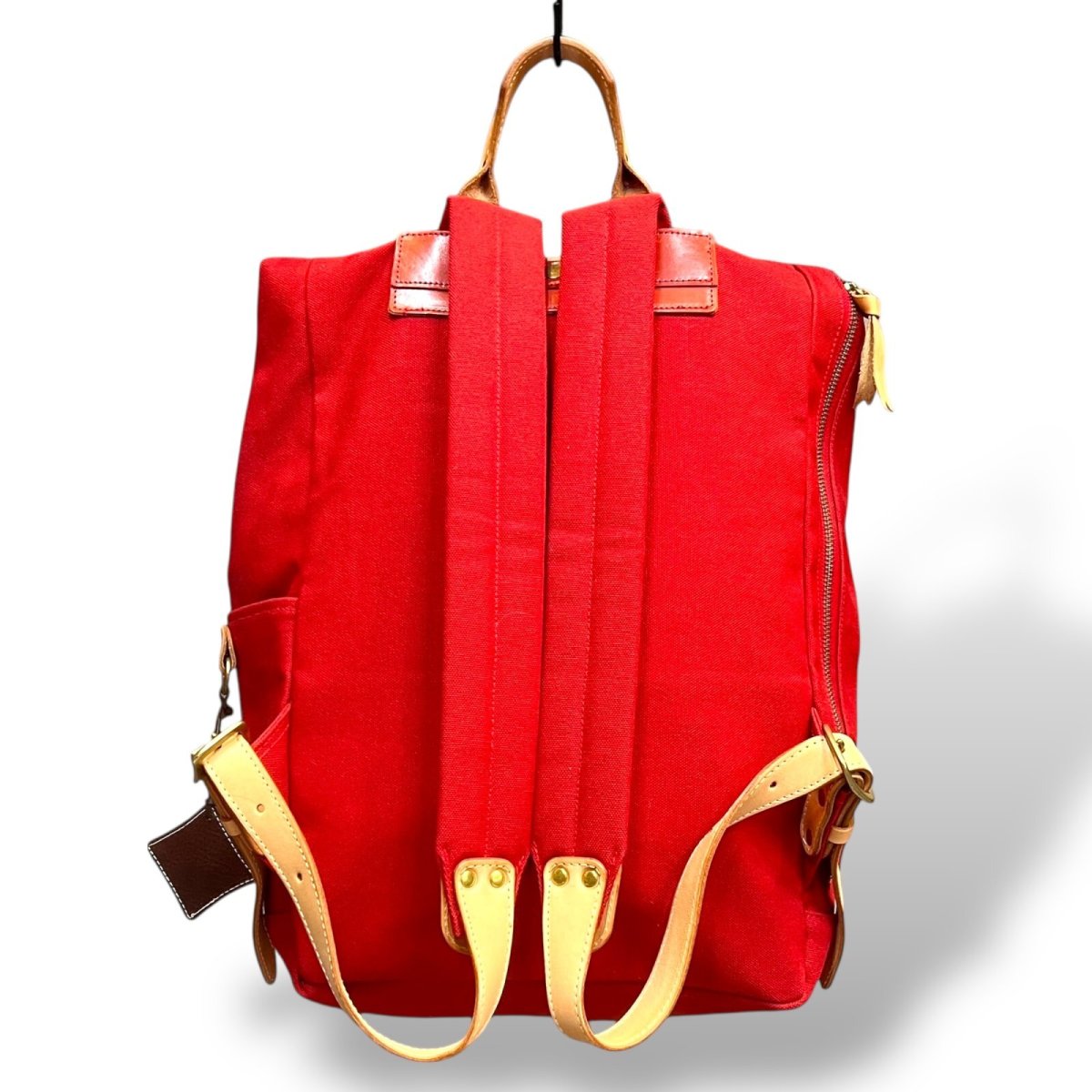 画像10: 4カラー/カラーカスタマイズ/レザーパーツキャンバスリュック /（送料無料）  (10)