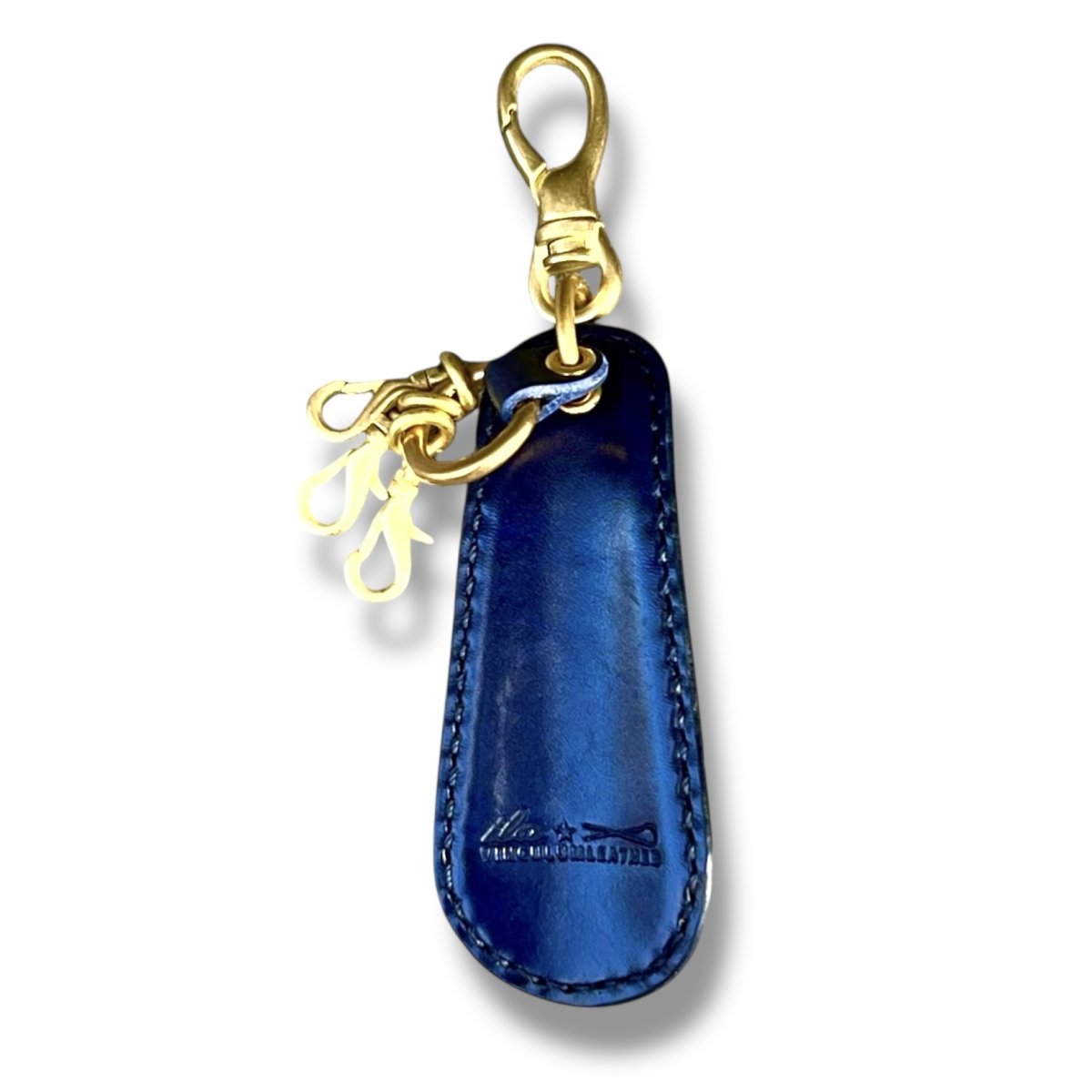 画像4: 10カラーベルギー産ルガトショルダー/シューホーン(靴ベラ）付きレザーキーリング (4)