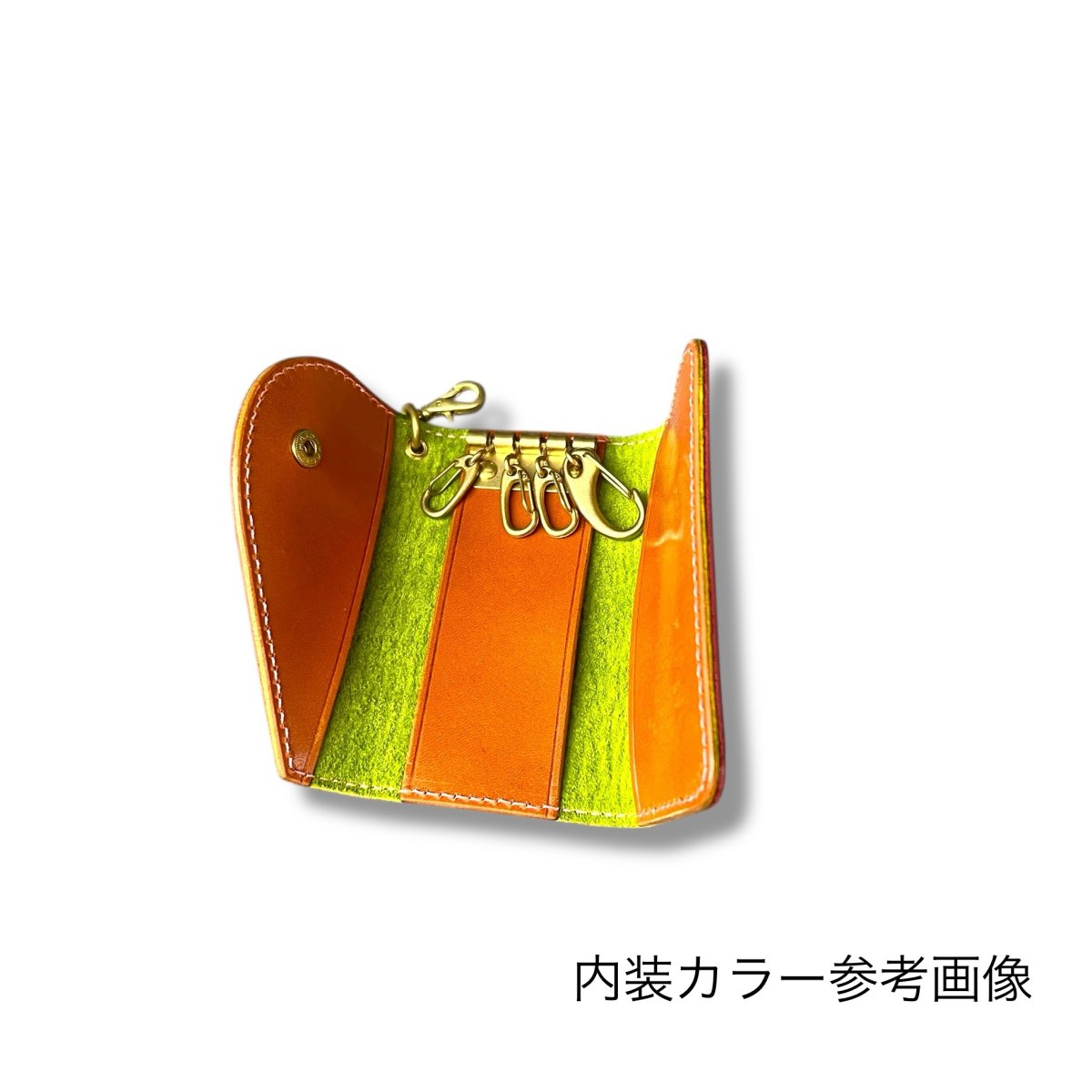 画像12: 10カラー国産ヌメ革/カラーカスタマイズ/レザーキーケース/外付けスマートキー (12)