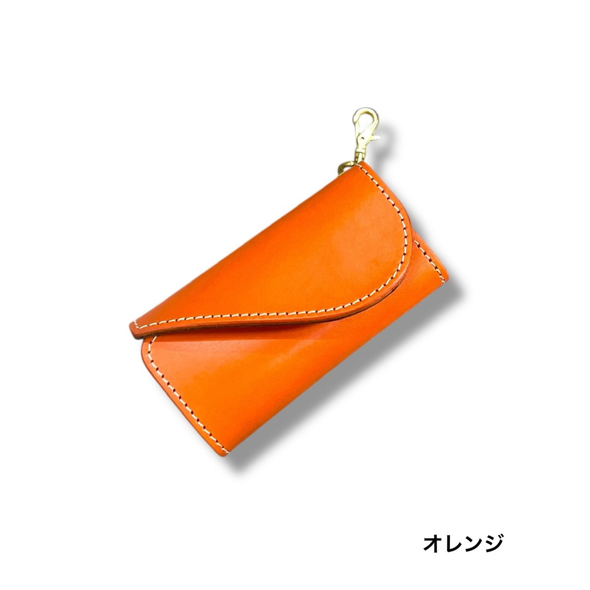 画像4: 10カラー国産ヌメ革/カラーカスタマイズ/レザーキーケース/外付けスマートキー (4)