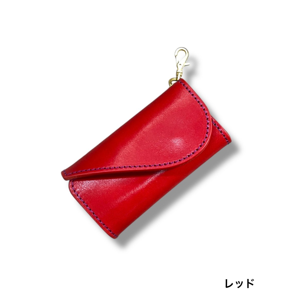 画像3: 10カラー国産ヌメ革/カラーカスタマイズ/レザーキーケース/外付けスマートキー (3)