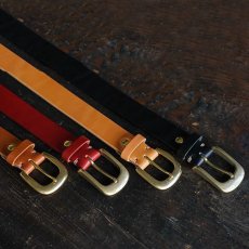 画像6: 栃木レザー社オイルレザーベンズ30mm幅ベルト (6)