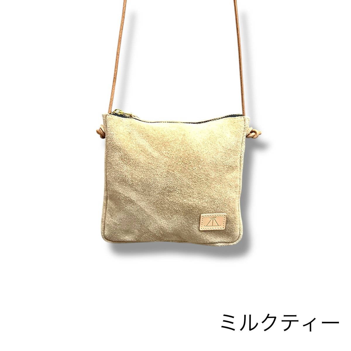 画像3: 8カラー国産ベロア革/テールポシェットSサイズ (3)