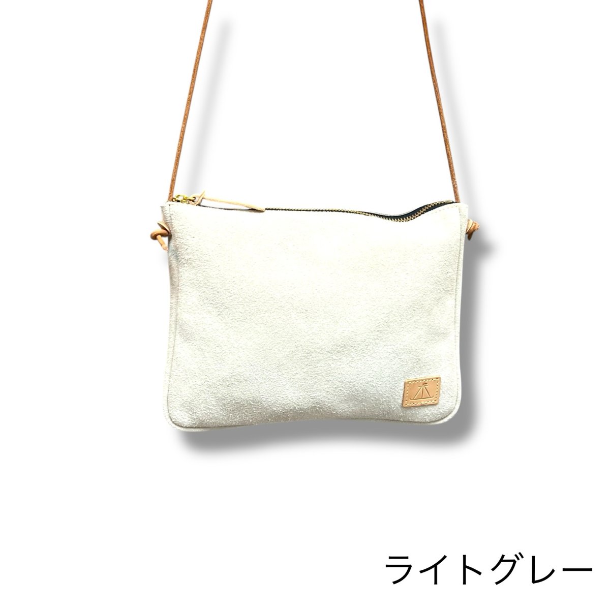 画像7: 8カラー国産ベロア革/テールポシェットMサイズ (7)