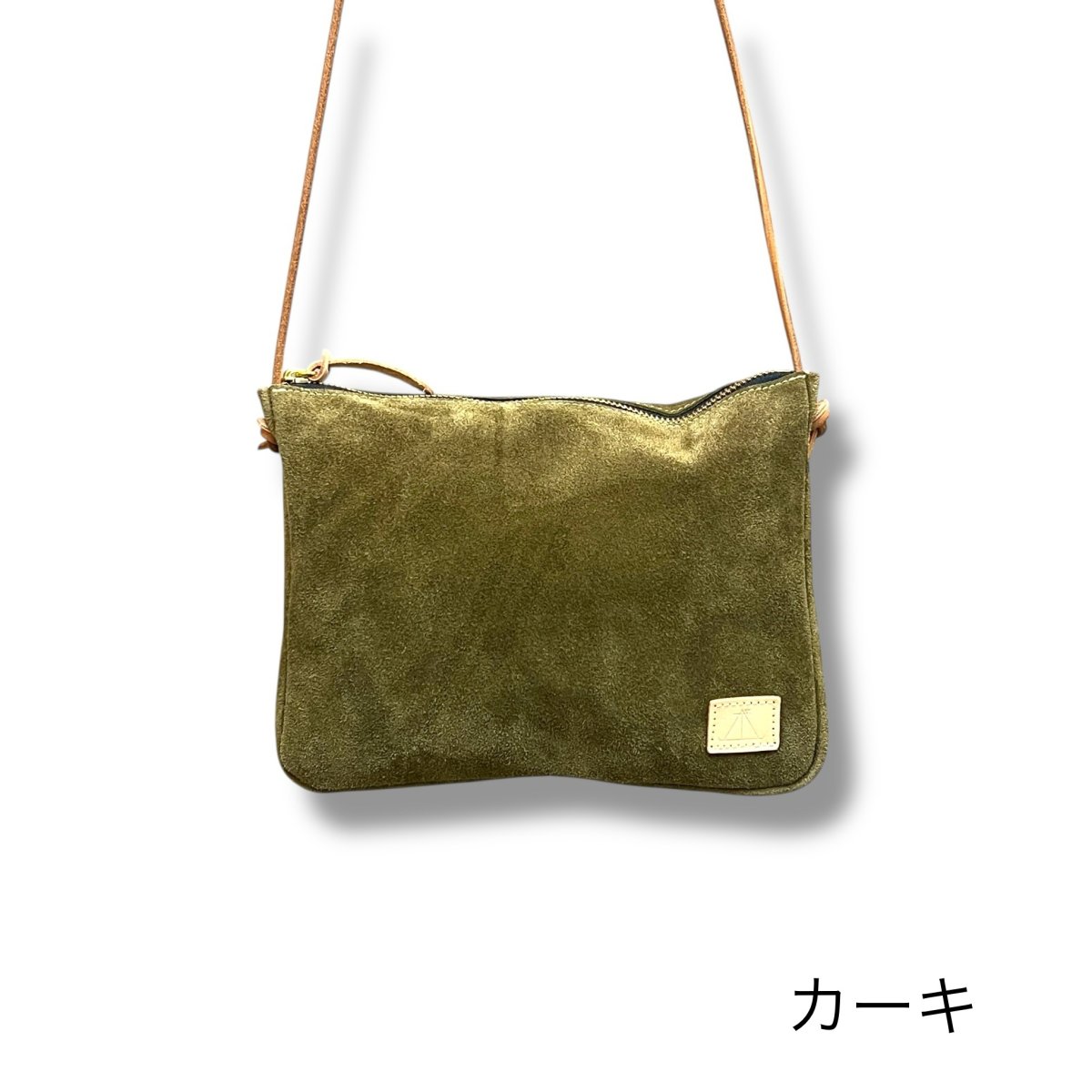 画像9: 8カラー国産ベロア革/テールポシェットMサイズ (9)