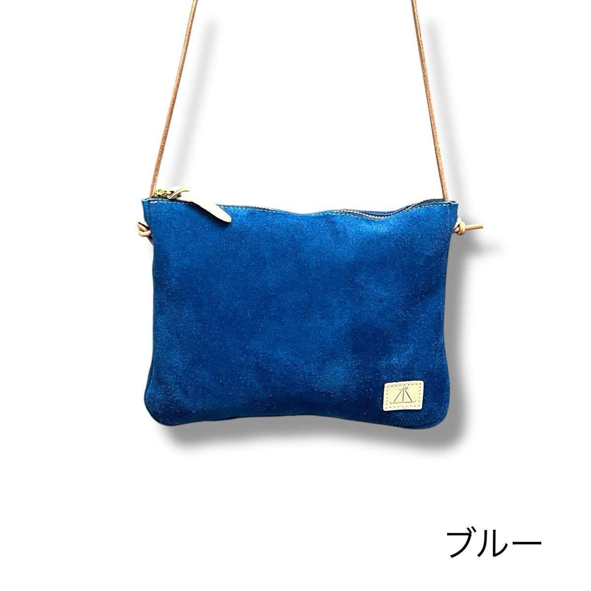 画像14: 8カラー国産ベロア革/テールポシェットMサイズ (14)