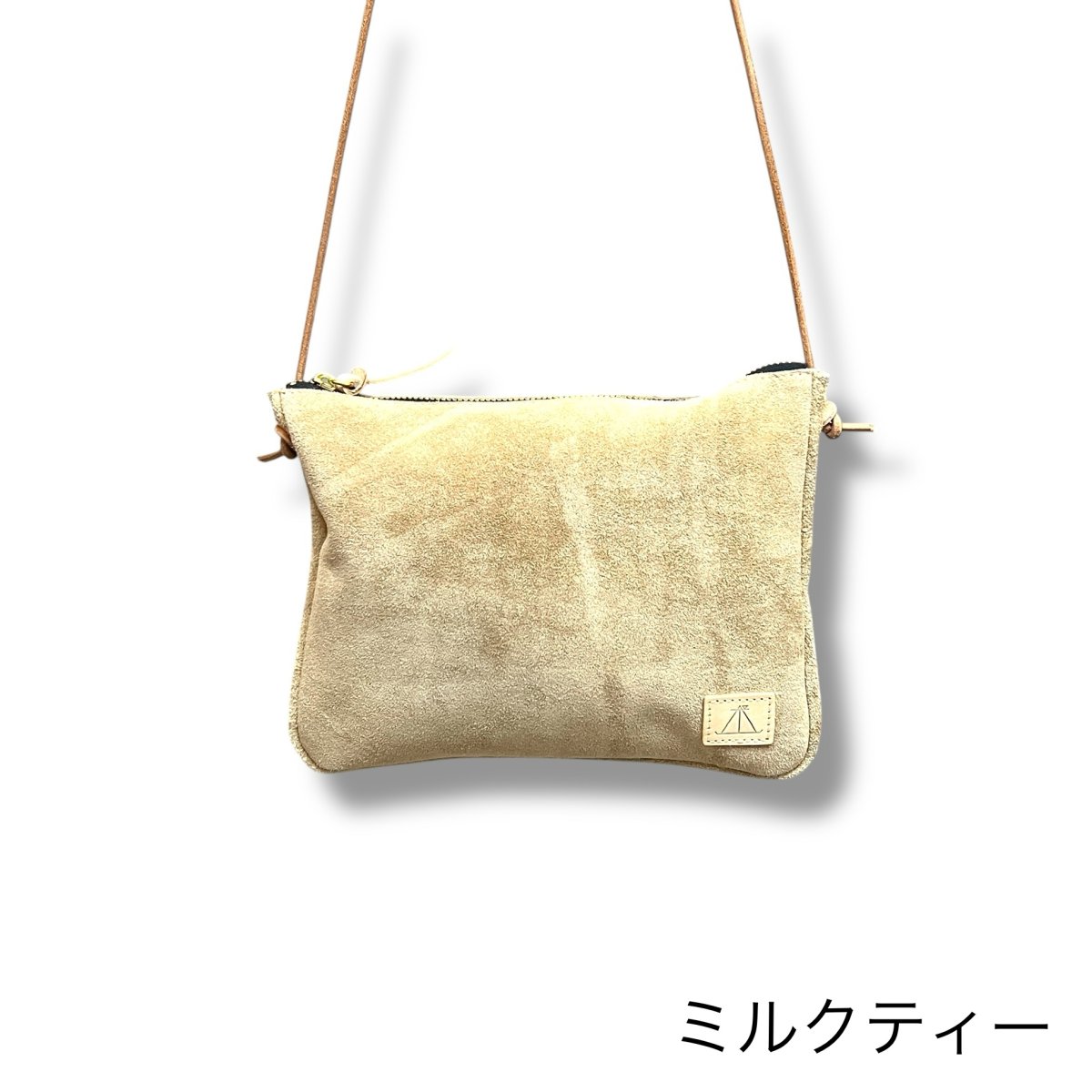 画像6: 8カラー国産ベロア革/テールポシェットMサイズ (6)