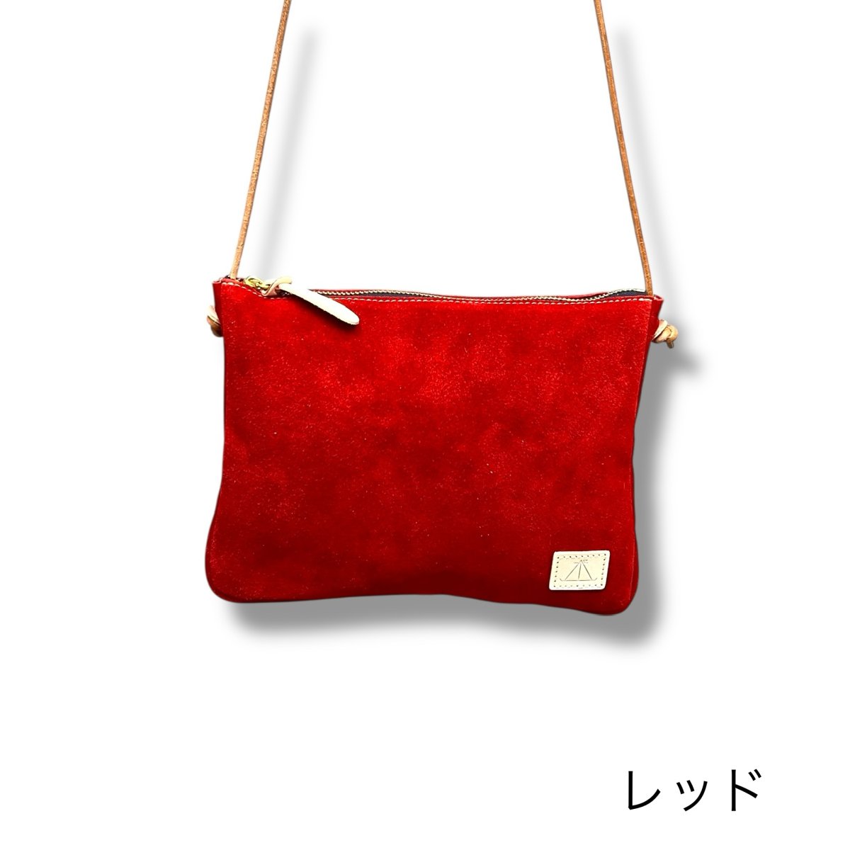 画像12: 8カラー国産ベロア革/テールポシェットMサイズ (12)