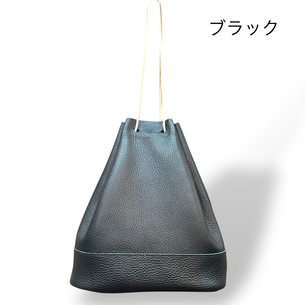 画像2: ４カラー/ヴィンテージカラーレザー巾着バッグ/革巾着バッグ (2)