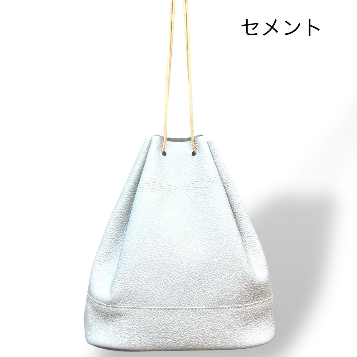 画像3: ４カラー/ヴィンテージカラーレザー巾着バッグ/革巾着バッグ (3)