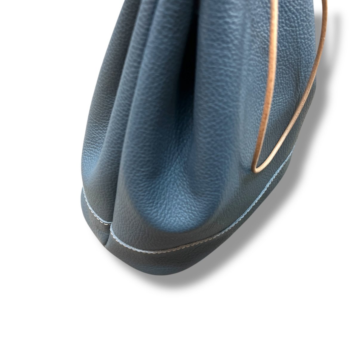 画像14: ４カラー/ヴィンテージカラーレザー巾着バッグ/革巾着バッグ (14)