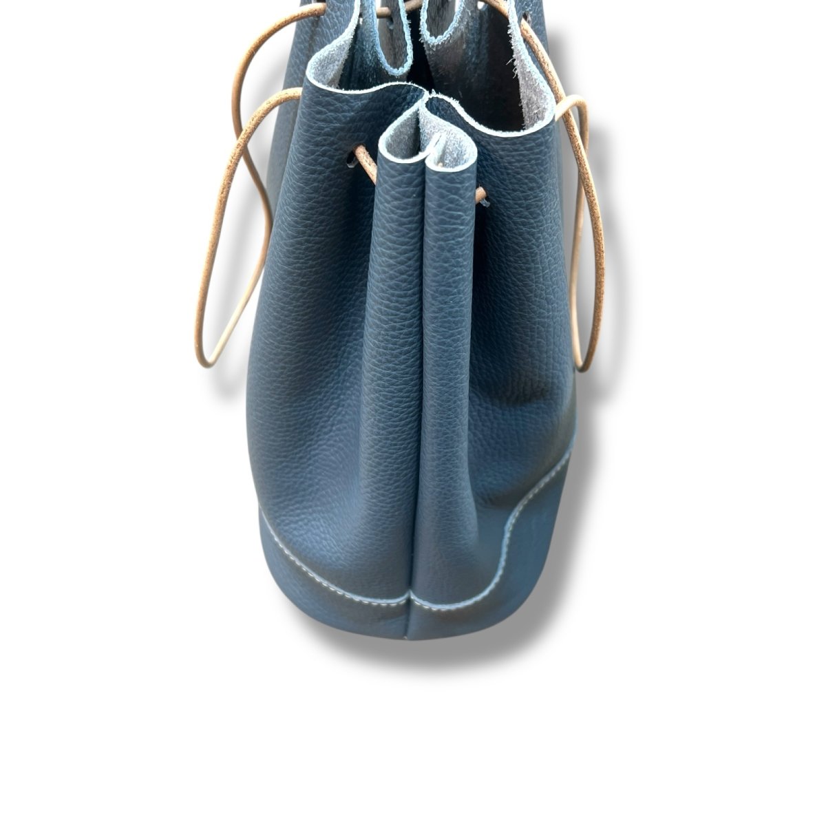 画像11: ４カラー/ヴィンテージカラーレザー巾着バッグ/革巾着バッグ (11)