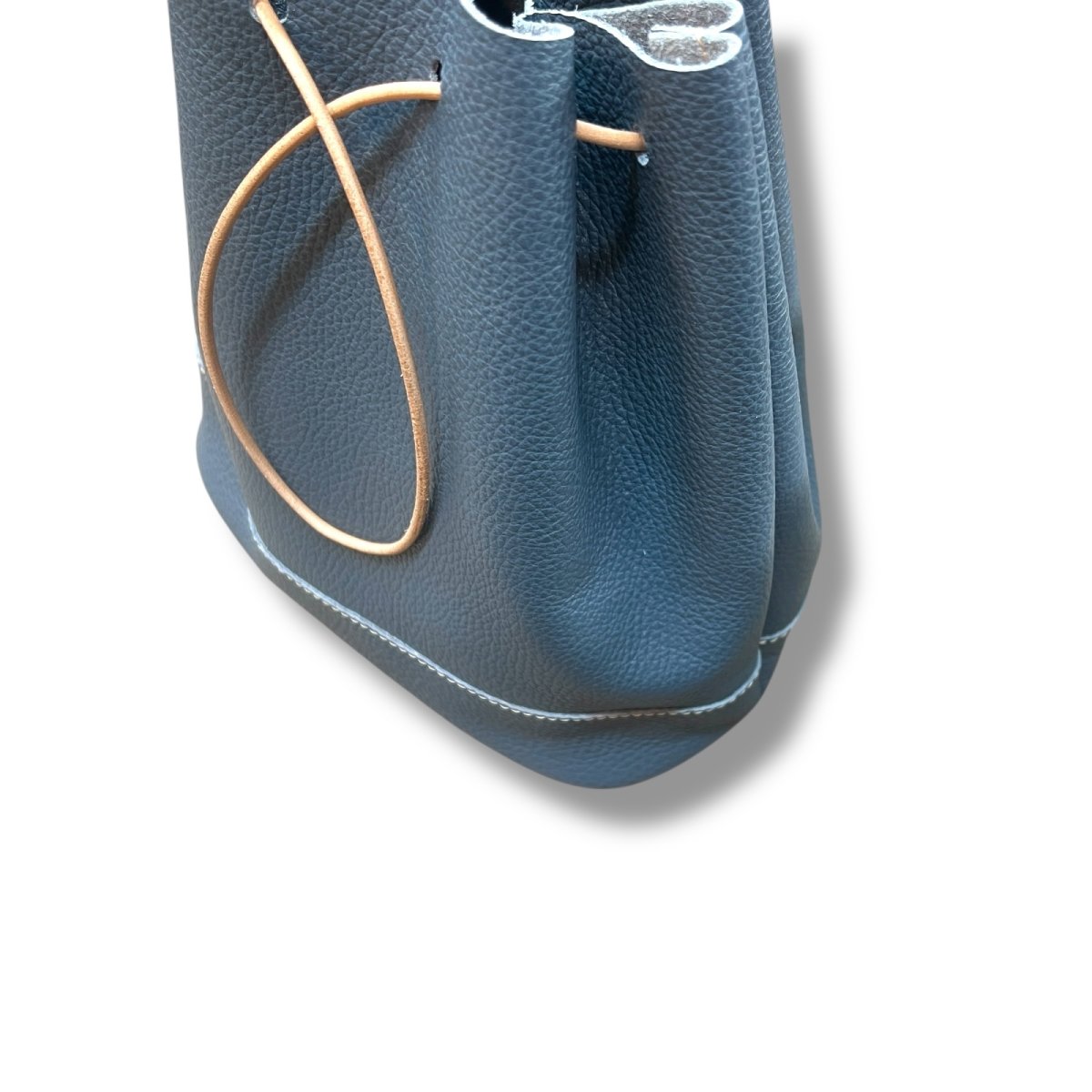 画像15: ４カラー/ヴィンテージカラーレザー巾着バッグ/革巾着バッグ (15)