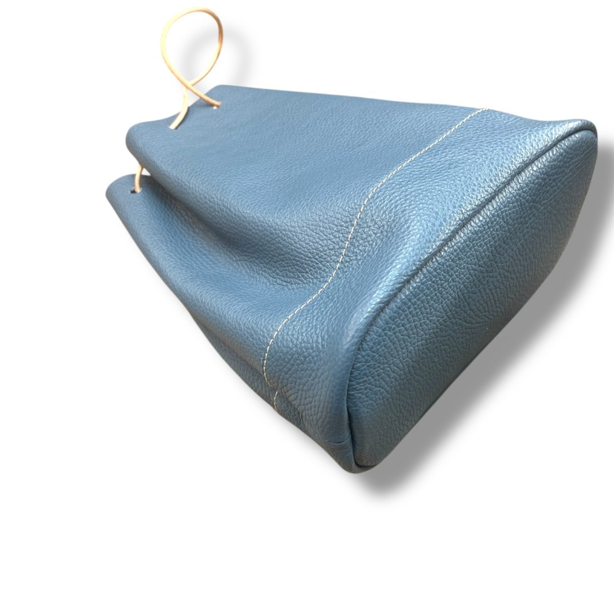 画像18: ４カラー/ヴィンテージカラーレザー巾着バッグ/革巾着バッグ (18)