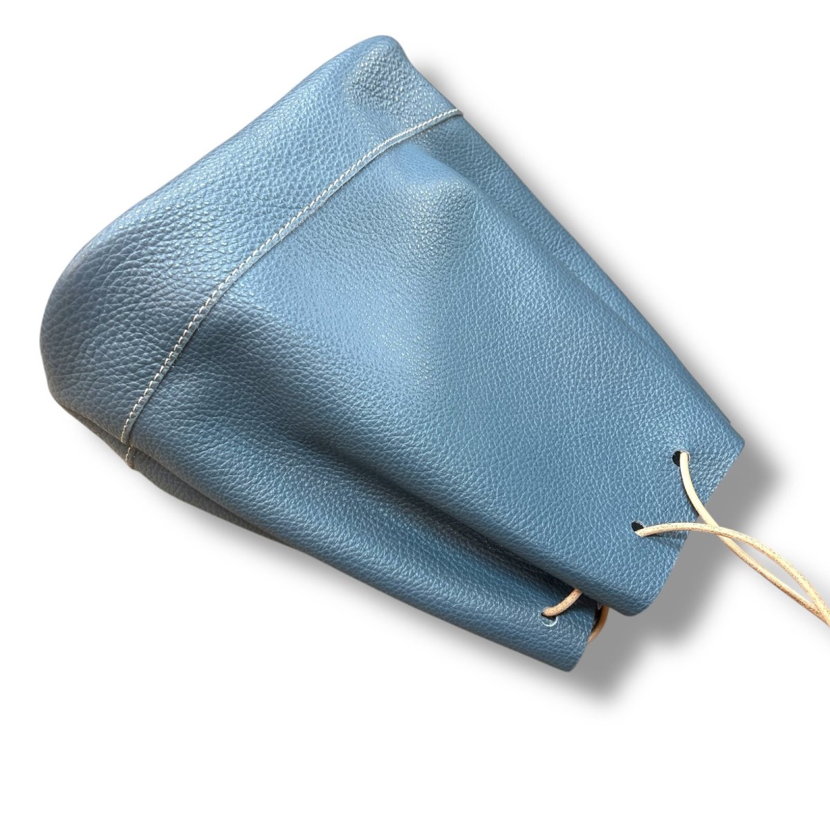 画像16: ４カラー/ヴィンテージカラーレザー巾着バッグ/革巾着バッグ (16)