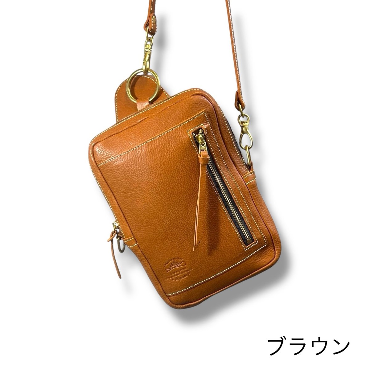 画像5: 12カラー/3wayユニセックスレザーボディバッグ/ レザーショルダーバッグ/オーダーメイド (5)