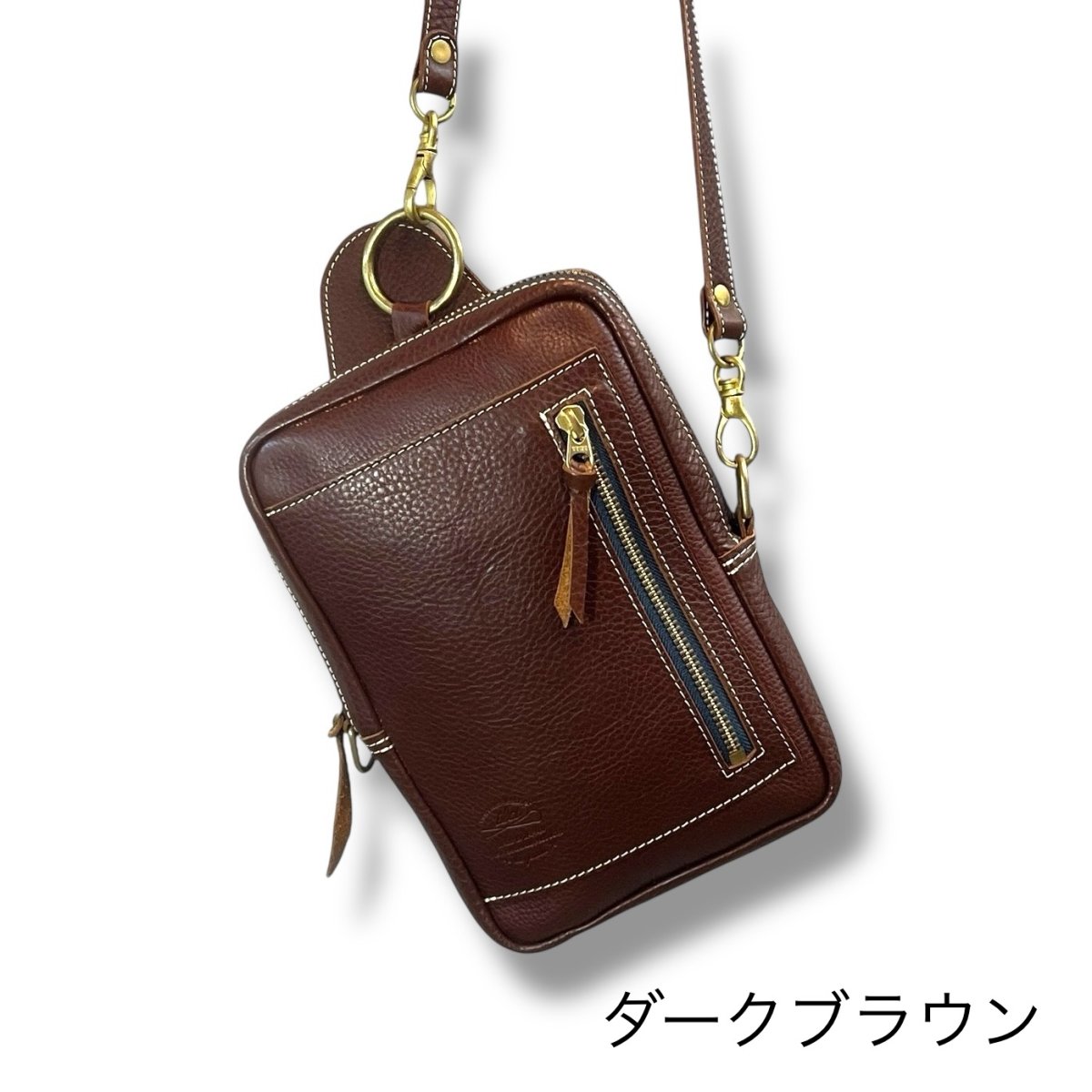 画像9: 12カラー/3wayユニセックスレザーボディバッグ/ レザーショルダーバッグ/オーダーメイド (9)