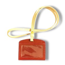 画像14: 10カラーベルギー産ルガトショルダー/レザーIDカードホルダーSE (14)