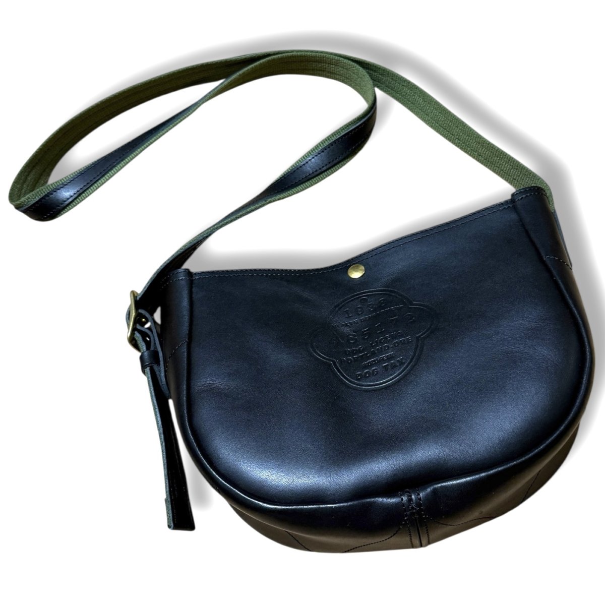 画像6: Dog License Classic Military Heritage Mini Crossbody Bag ミリタリーヘリテージショルダーバッグ 栃木レザー (6)