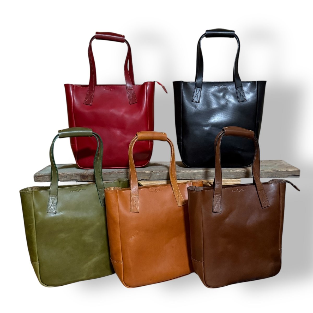 画像1: 5カラー/栃木オイルレザーOld Heritage Totebag（送料無料） (1)