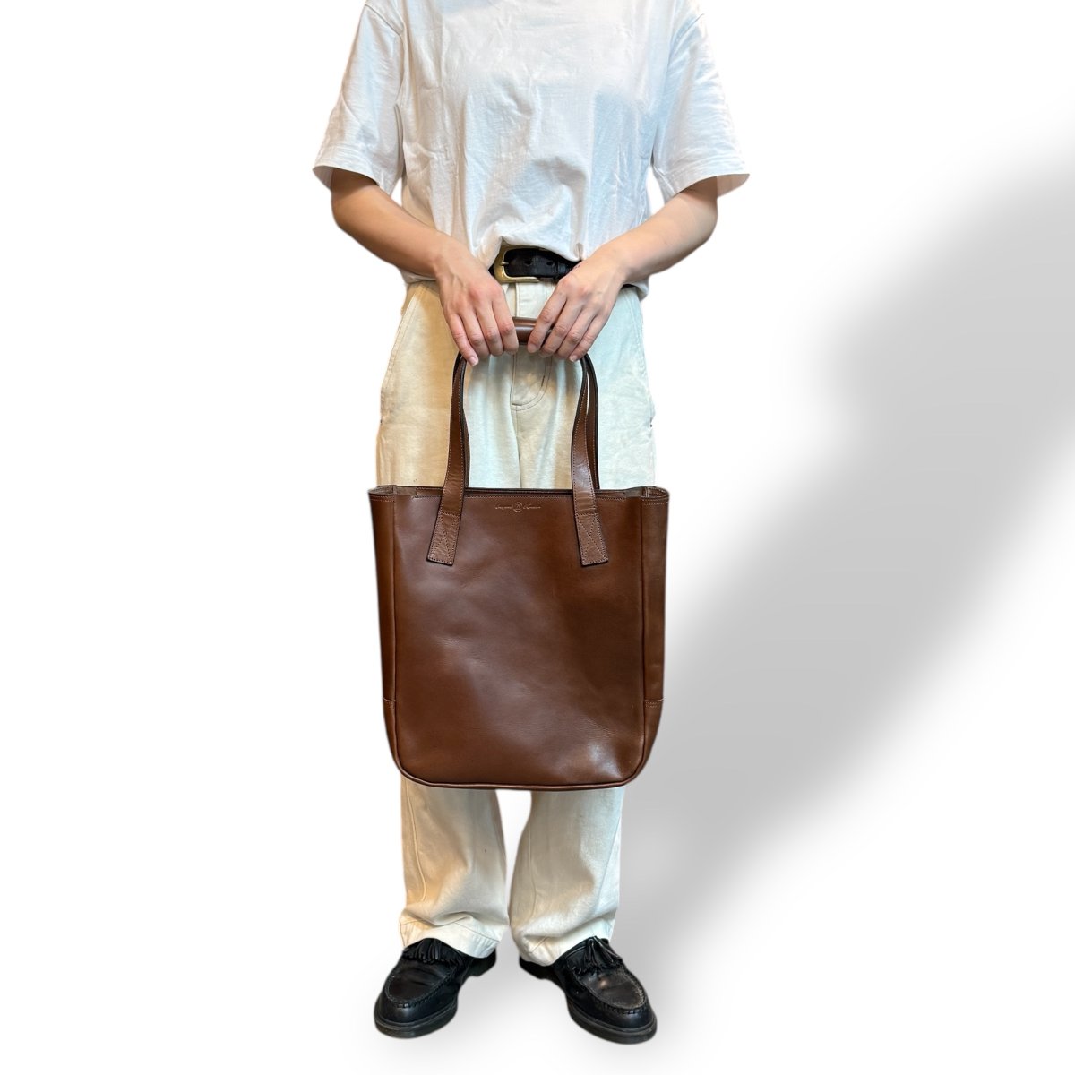 画像13: 5カラー/栃木オイルレザーOld Heritage Totebag（送料無料） (13)