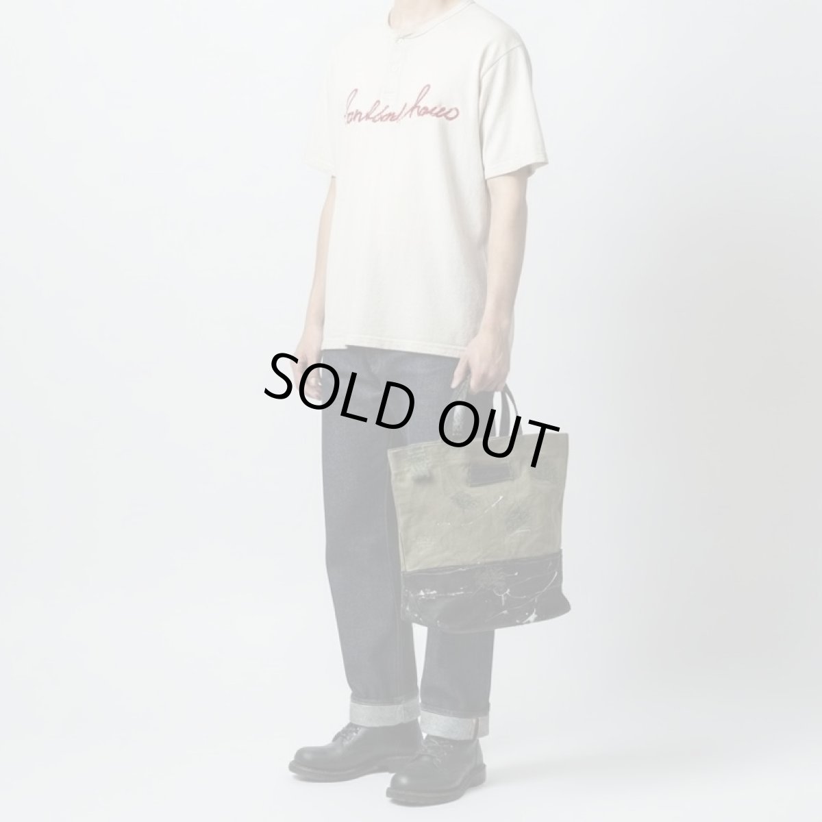 画像2: 一点物/新品/ミリタリーリバイバルトート/（送料無料） (2)