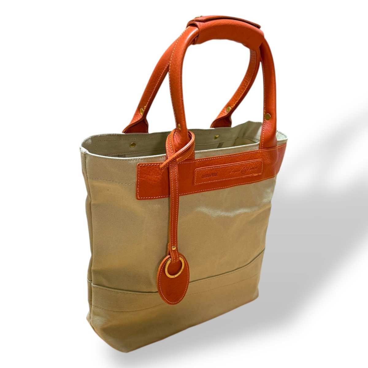 画像14: アーミーダックトラディショナルトート（サンドベージュ）選べるレザーハンドル１２色 (14)