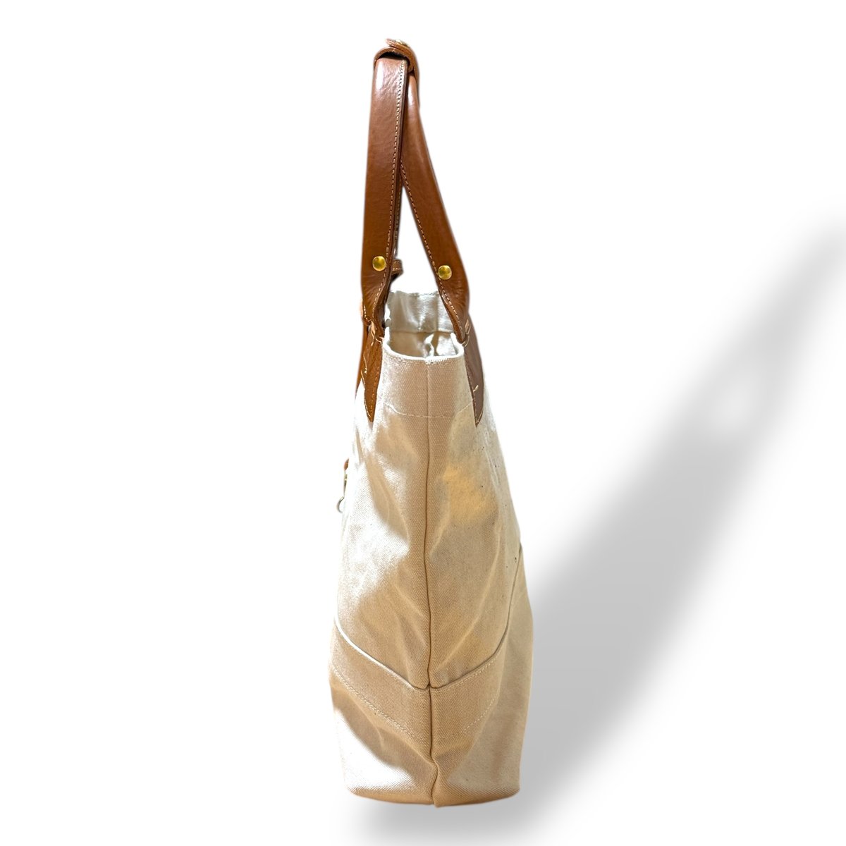 画像16: アーミーダックトラディショナルトート（アイボリー）選べるレザーハンドル１２色 (16)