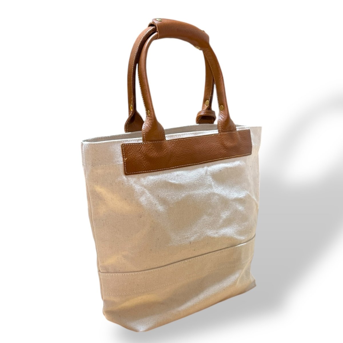 画像24: アーミーダックトラディショナルトート（アイボリー）選べるレザーハンドル１２色 (24)