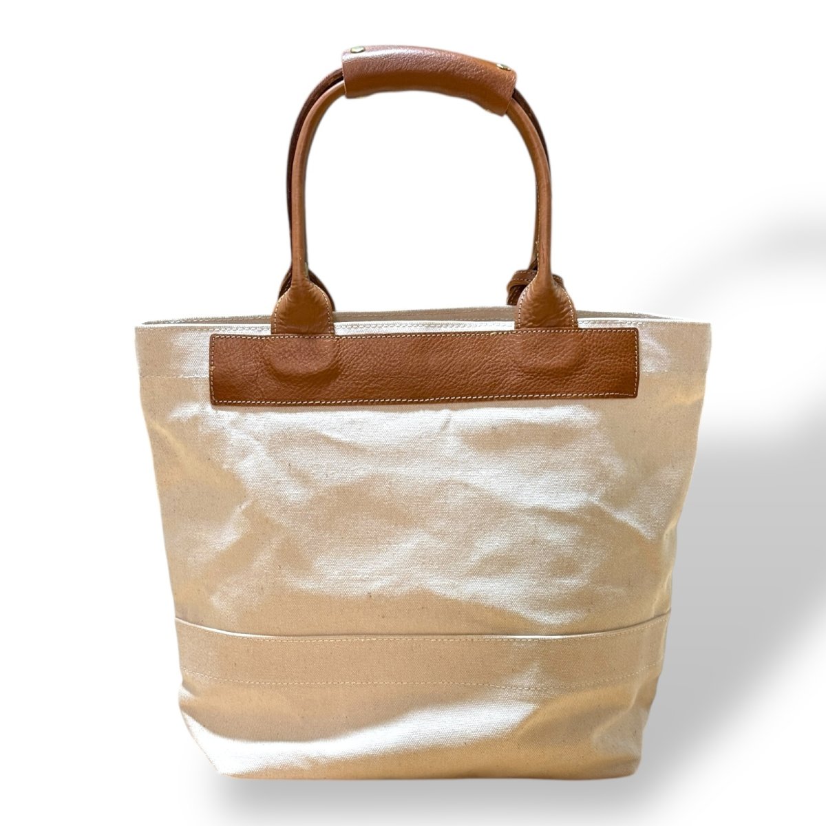 画像23: アーミーダックトラディショナルトート（アイボリー）選べるレザーハンドル１２色 (23)