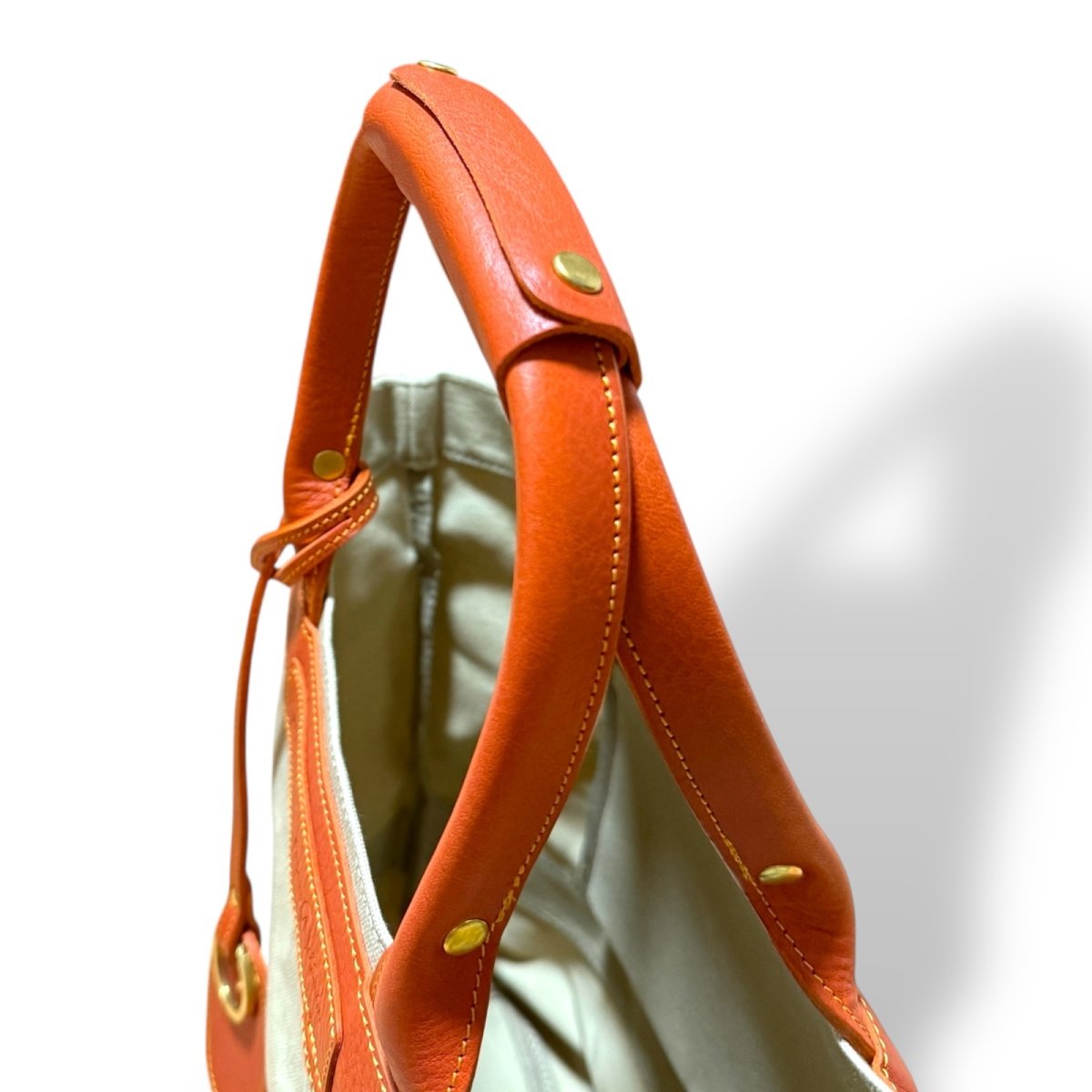 画像21: アーミーダックトラディショナルトート（サンドベージュ）選べるレザーハンドル１２色 (21)