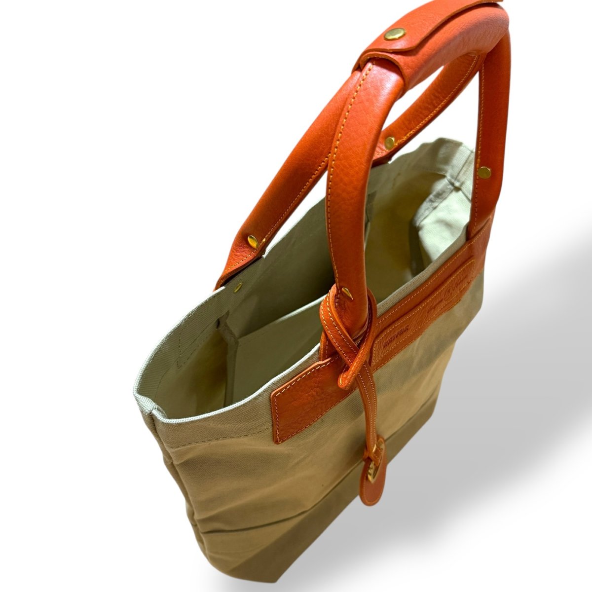 画像16: アーミーダックトラディショナルトート（サンドベージュ）選べるレザーハンドル１２色 (16)