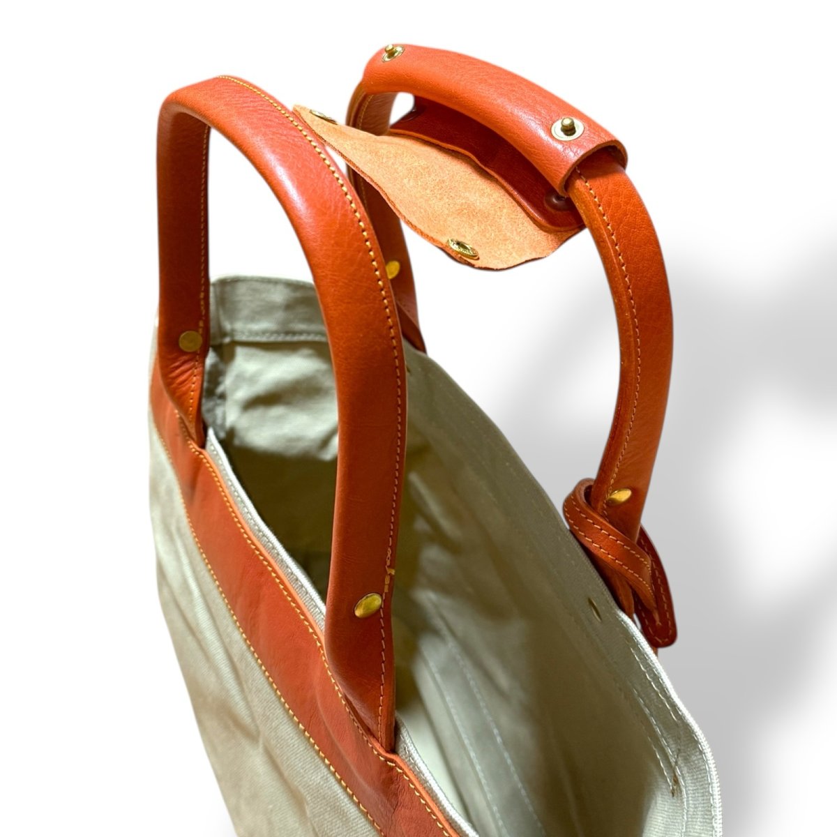 画像19: アーミーダックトラディショナルトート（サンドベージュ）選べるレザーハンドル１２色 (19)