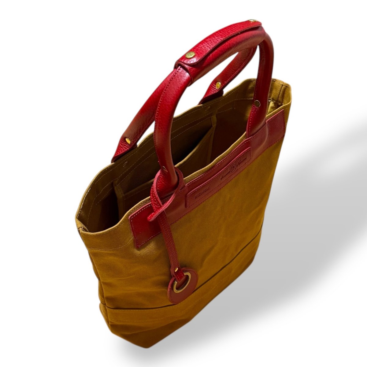 画像15: アーミーダックトラディショナルトート（キャメル）選べるレザーハンドル１２色 (15)