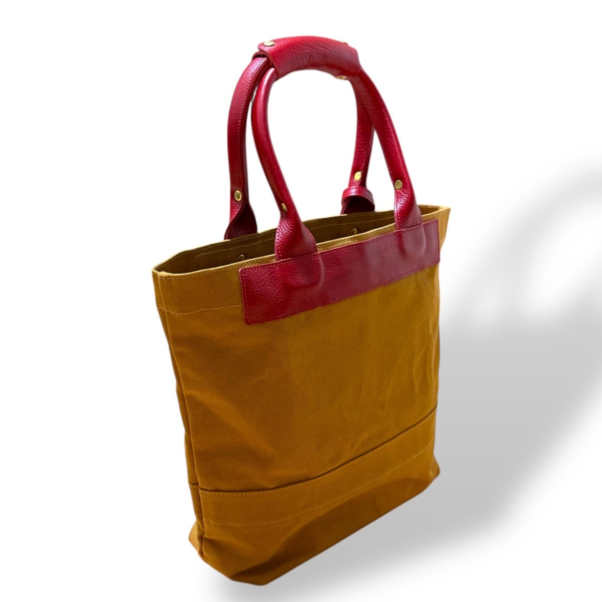 画像25: アーミーダックトラディショナルトート（キャメル）選べるレザーハンドル１２色 (25)