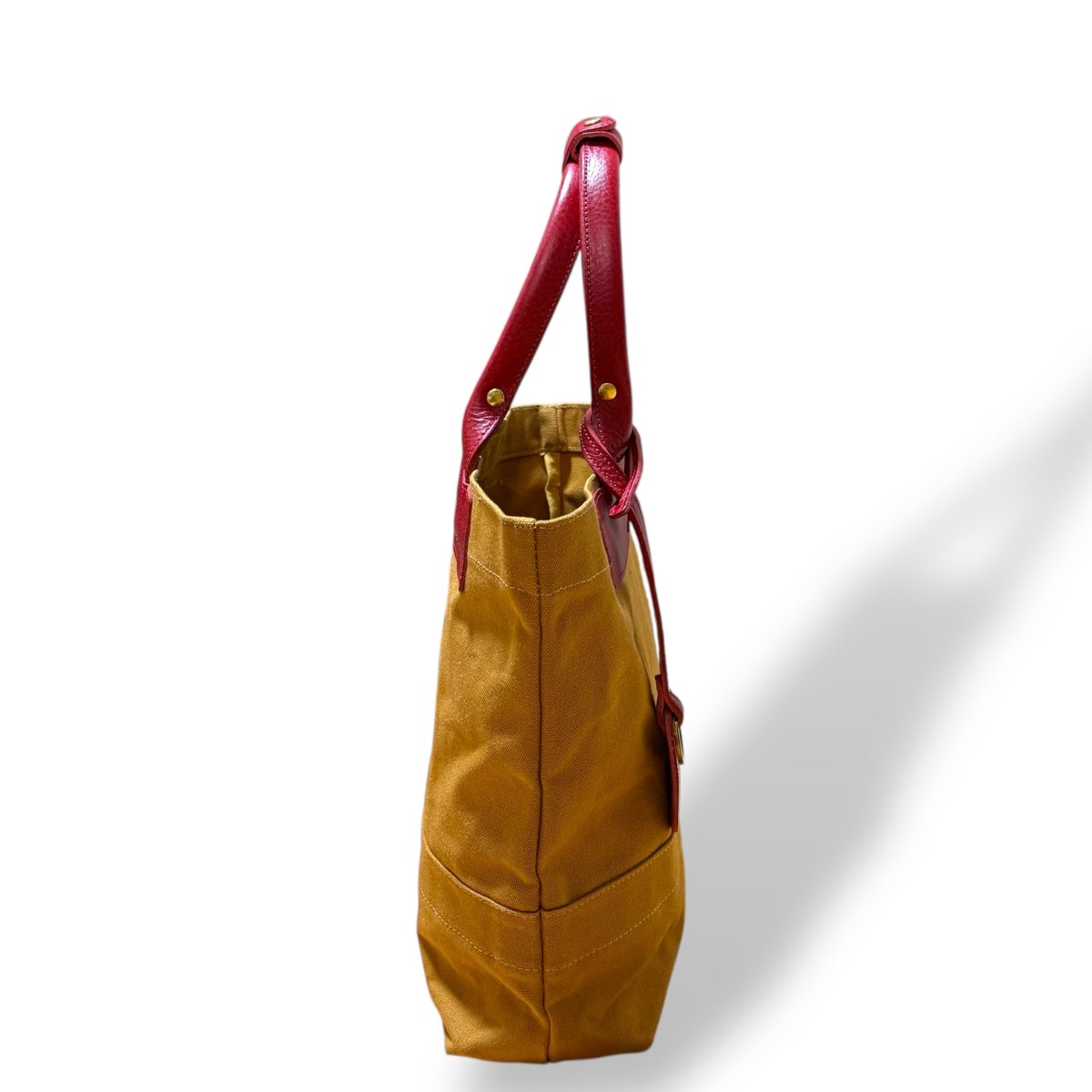 画像16: アーミーダックトラディショナルトート（キャメル）選べるレザーハンドル１２色 (16)