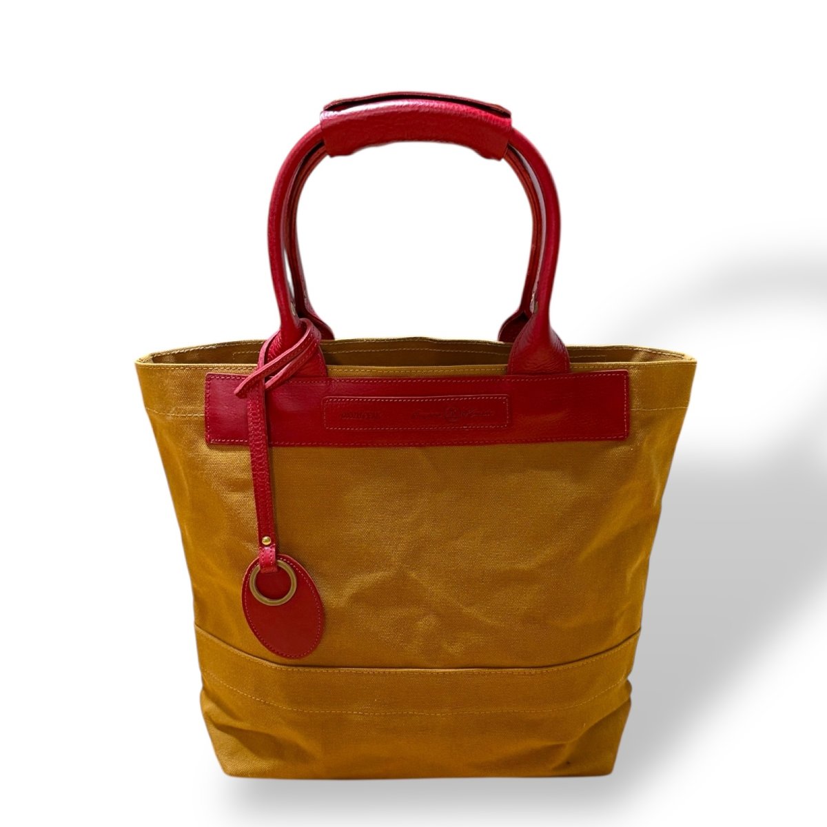 画像13: アーミーダックトラディショナルトート（キャメル）選べるレザーハンドル１２色 (13)