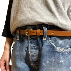 画像13: サイズオーダー/Heritage Raw 20 /ヘリテージロウ20mm幅ベルト/栃木レザー/オイルプルアップ/メンズ/レディース (13)