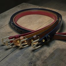 画像1: サイズオーダー/Heritage Raw 20 /ヘリテージロウ20mm幅ベルト/栃木レザー/オイルプルアップ/メンズ/レディース (1)