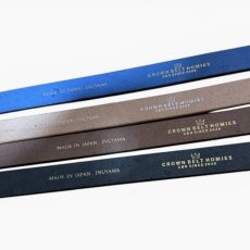 画像11: CLASSIC MILITARY BELT  24 /クラシックミリタリーベルト24mm幅ベルト/栃木レザー/サドルレザー/メンズ/レディース (11)