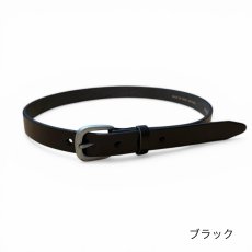 画像4: CLASSIC MILITARY BELT  24 /クラシックミリタリーベルト24mm幅ベルト/栃木レザー/サドルレザー/メンズ/レディース (4)