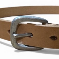 画像8: CLASSIC MILITARY BELT  24 /クラシックミリタリーベルト24mm幅ベルト/栃木レザー/サドルレザー/メンズ/レディース (8)